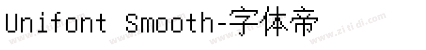 Unifont Smooth字体转换